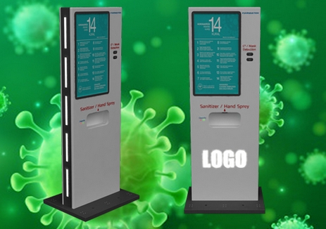 Ateş Ölçer Dezenfektan Kiosk Model 1
