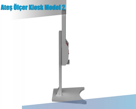 Ateş Ölçer Dezenfektan Kiosk Model 2.1