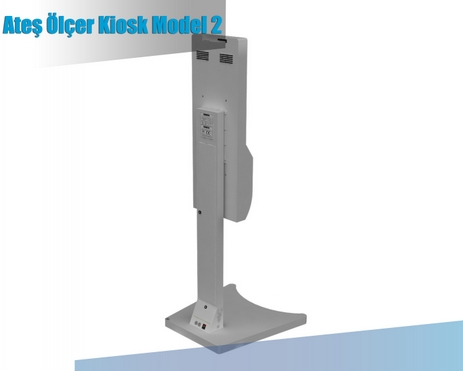 Ateş Ölçer Dezenfektan Kiosk Model 2.1