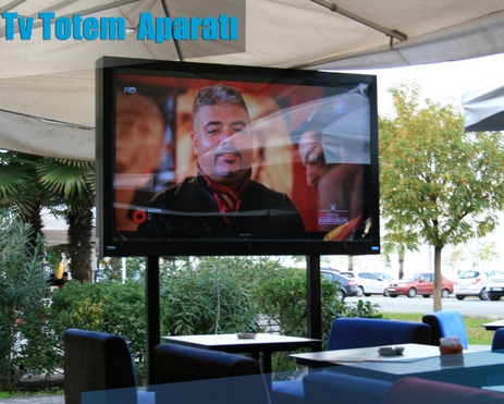Outdoor Tv Totem Ayak Aparatı