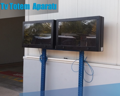 Outdoor Tv Totem Ayak Aparatı