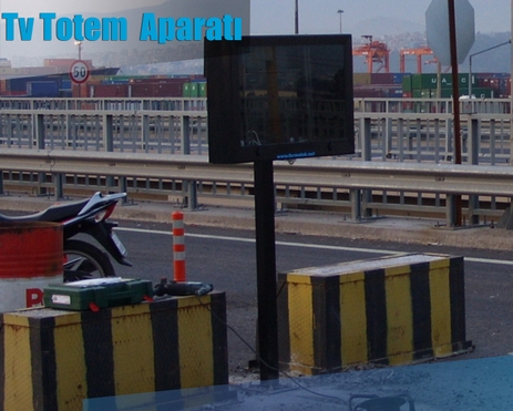 Outdoor Tv Totem Ayak Aparatı